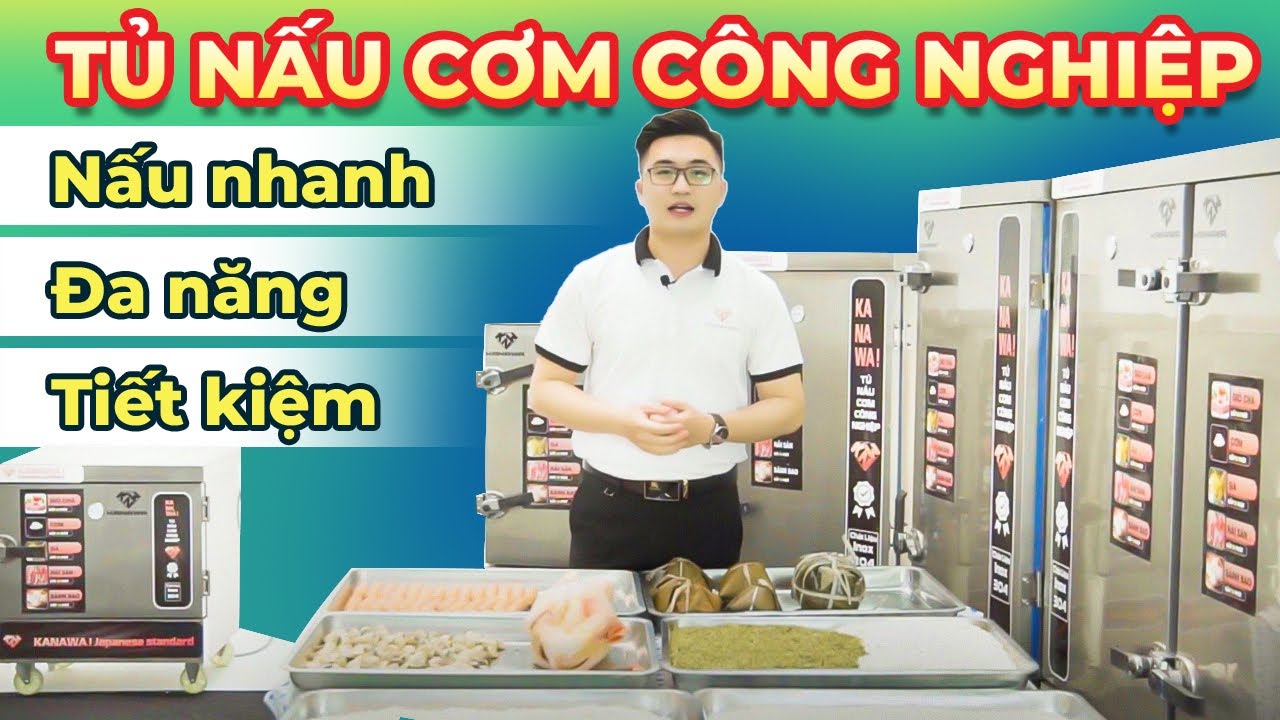 Tủ cơm công nghiệp 4 khay Kanawa nấu được bao nhiêu kg gạo ?